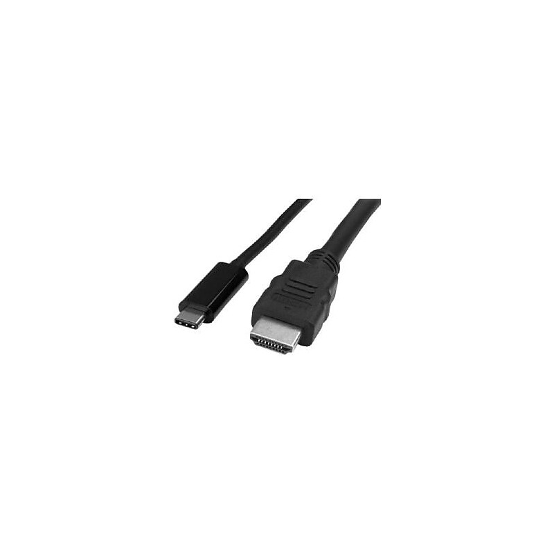 StarTech® CDP2HDMM2MB 6' USB-C to HDMI Male/Male Audio/Video Cable, Black image 1
