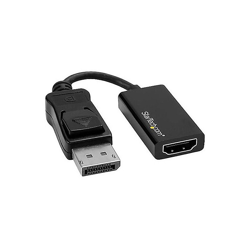 StarTech DisplayPort to HDMI Male/Female Audio/Video Adapter, Black (DP2HD4K60S) image 1