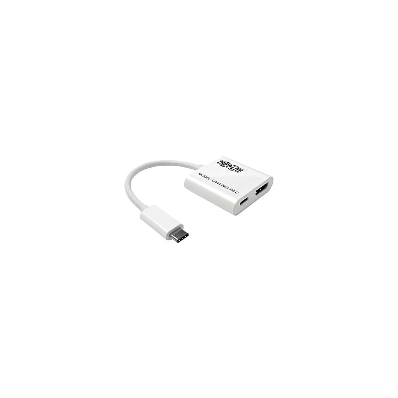 Tripp Lite U444-06N-H4-C USB-C to HDMI External Video Adapter, White image 1