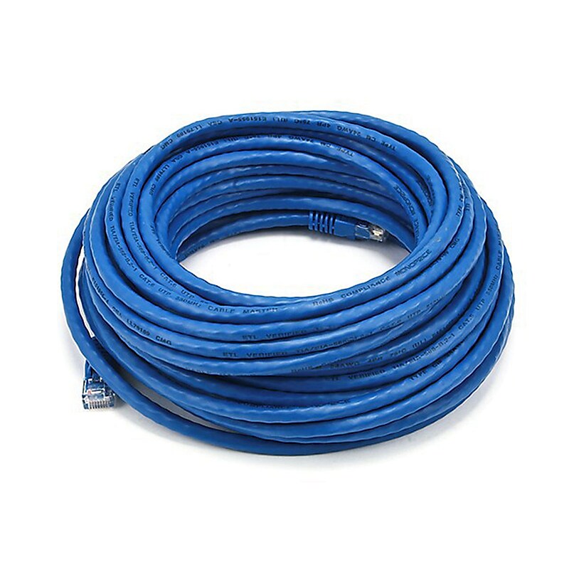 Digiwave EM746075 75 ft. Cat5e Network Cable, Blue image 1
