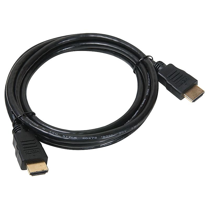 Electronic Master EMHD1212 12 ft. High Speed HDMI Cable with Ethernet, Black image 1