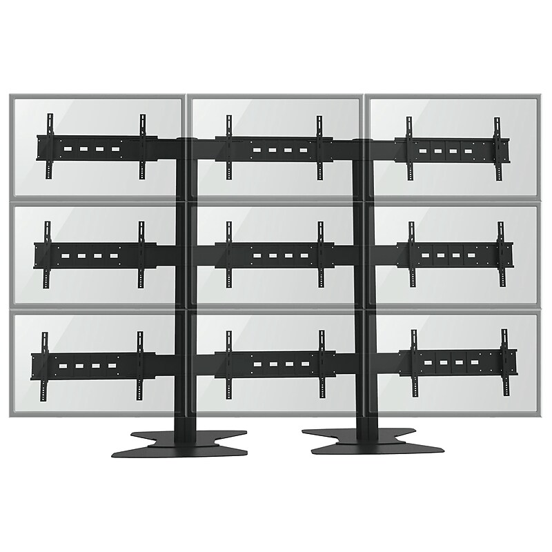 TygerClaw Pedestal TV Stand, Screens up to 60", Black (LVW8610) image 1