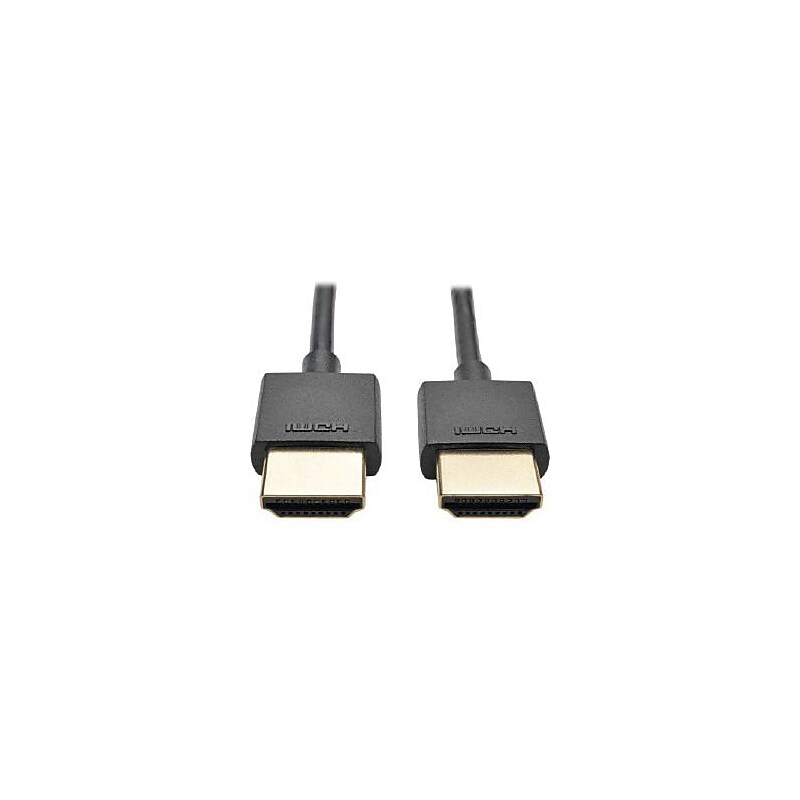 Tripp Lite P569-003-SLIM 3' High Speed HDMI Male/Male Digital Audio/Video Cable with Ethernet, Black image 1