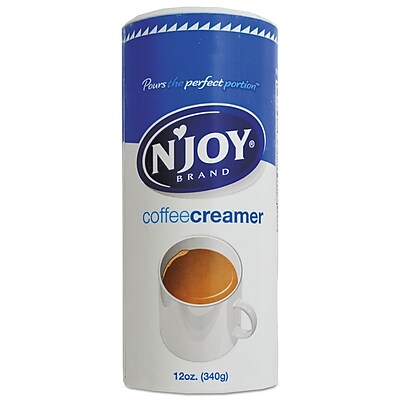 N'Joy Non-Dairy Coffee Creamer | Dairy Substitute | Easy Pour Lid 12 Oz ( pack of 9 )