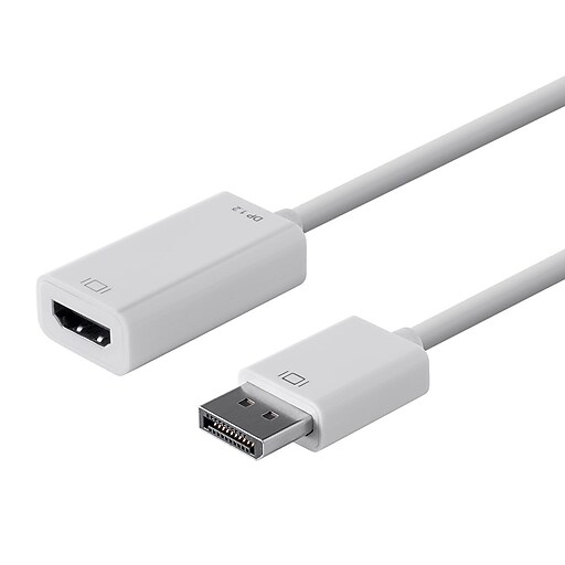 DisplayPort 1.2a to 4K HDMI® Active Adapter, White at Staples