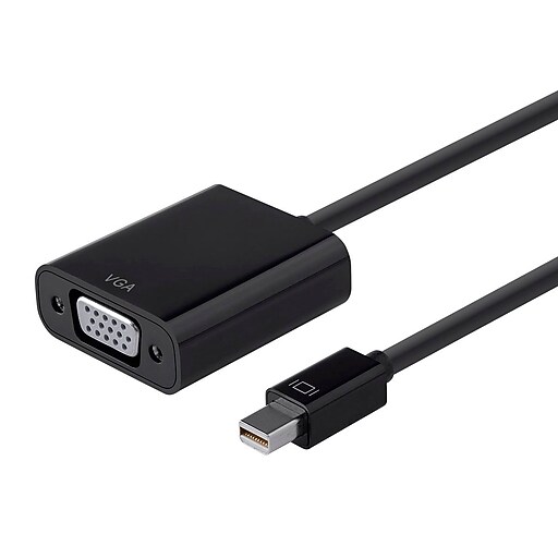 Mini DisplayPort 1.2a / Thunderbolt™ to VGA Active Adapter, Black at