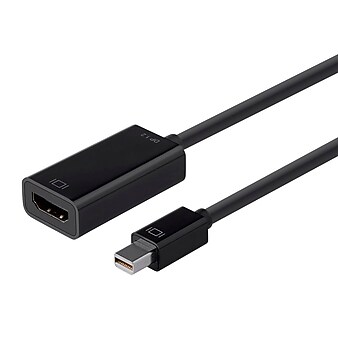 Monoprice Mini DisplayPort 1.2a / Thunderbolt™ to 4K HDMI® Passive Adapter, Black