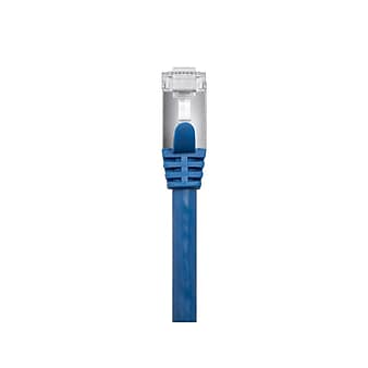 Cat7 26AWG Shielded (S/FTP) Ethernet Network Patch Cable, 10ft Blue