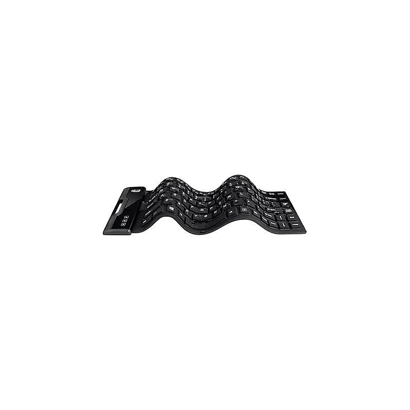 Adesso® Wired Waterproof Flex Keyboard, Black image 1