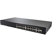 Cisco® 250 Series 26-Ports Rack-Mountable Gigabit Ethernet Smart Switch, Black (SG250-26)