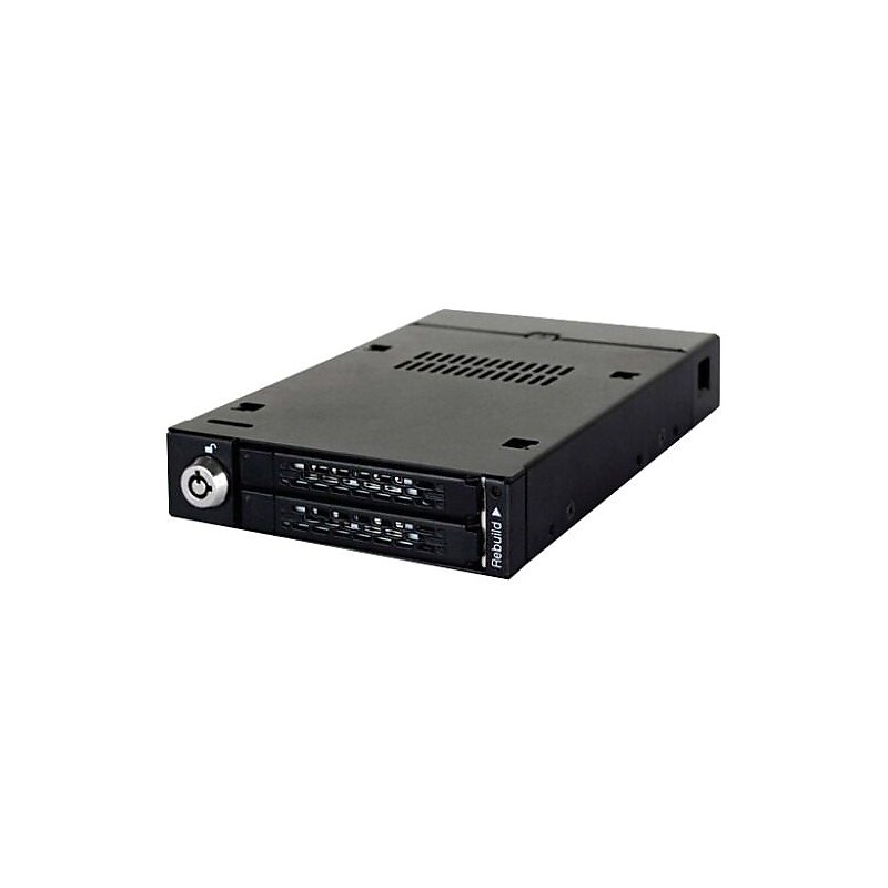 Icy Dock® ToughArmor Dual Bay 2.5" SATA Drive Enclosure, Matte Black (MB992SKRB) image 1