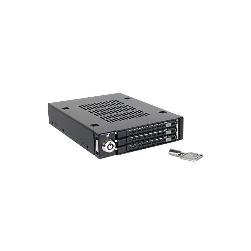 Icy Dock® ToughArmor Triple Bay 2.5" SATA Drive Enclosure, Matte Black (MB993SKB) image 1