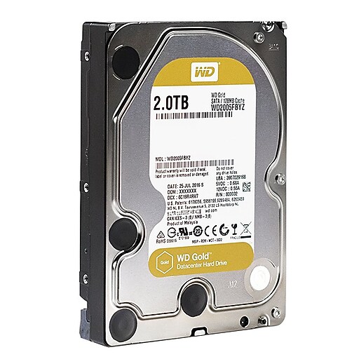 WD WD2005FBYZSP Gold 2TB Internal Hard Drive for Server/Storage System Staples