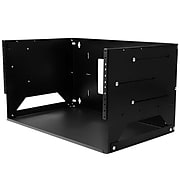 StarTech® 4U Wall Mount Server Rack, Black (WALLSHELF4U)
