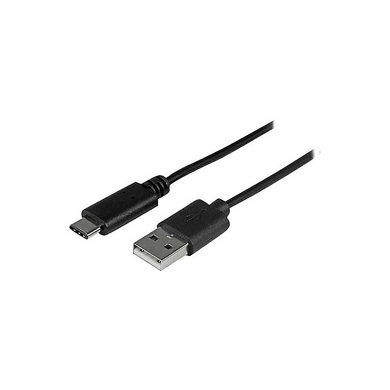 StarTech.com USB Type-C to USB Type-A Male/Male Data Transfer Cable, 6.6', Black (USB2AC2M) image 1