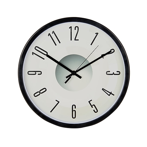 Tempus Contemporary Wall Clock with Silent Sweep Quiet Movement, 11.75