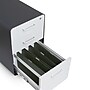 Poppin, 3-Drawer File Cabinet, Charcoal + White (103539)~#|#~m005636667_sc7
