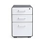 Poppin, 3-Drawer File Cabinet, Charcoal + White (103539)~#|#~m005636668_sc7