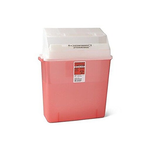 Medline Biohazard Multipurpose Sharps Containers Staples