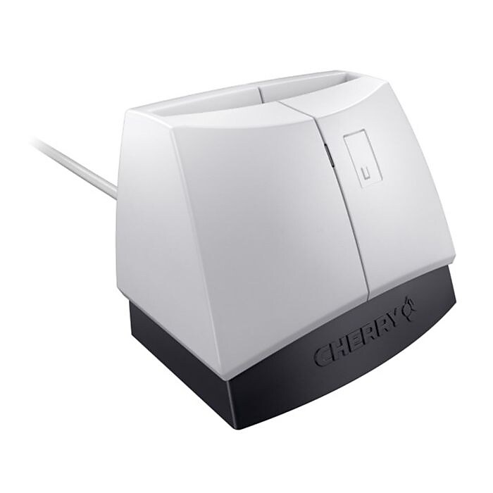 CHERRY USB Smart Card Reader, White/Black (ST-1144) | Staples