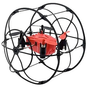 Odyssey Turbo Runner Climbing and Rolling Quadcopter Drone, Red/Black (ODY-1012)