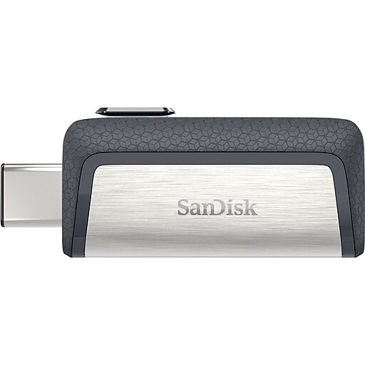 SanDisk Ultra Dual Dual 128GB USB 3.1 Flash Drive, Gray (SDDDC2128G