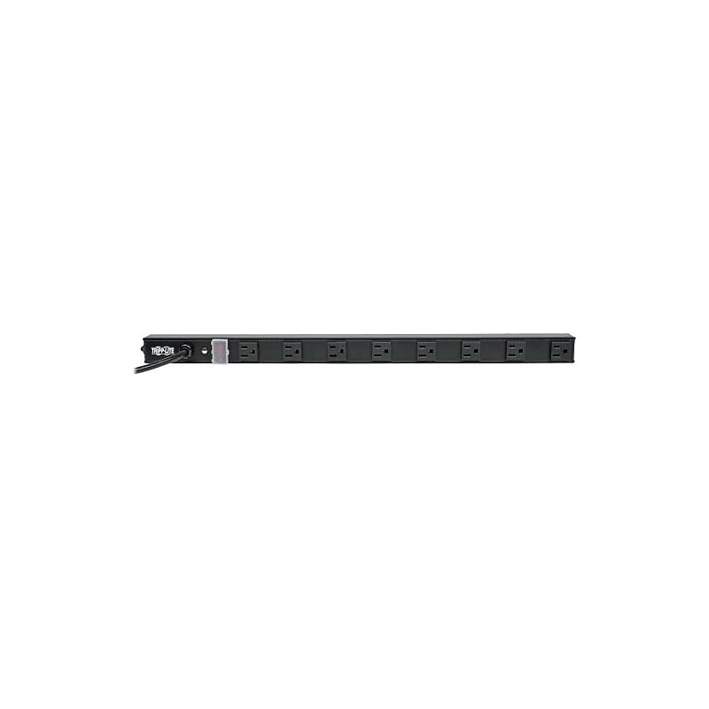 Tripp Lite 8 Outlet Power Strip, Black (PS2408B) image 1