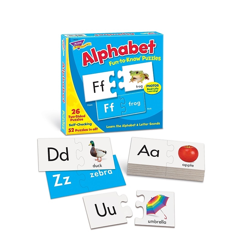 Trend® Fun-To-Know® Early Childhood Puzzles, Alphabet, 1-Sided image 1