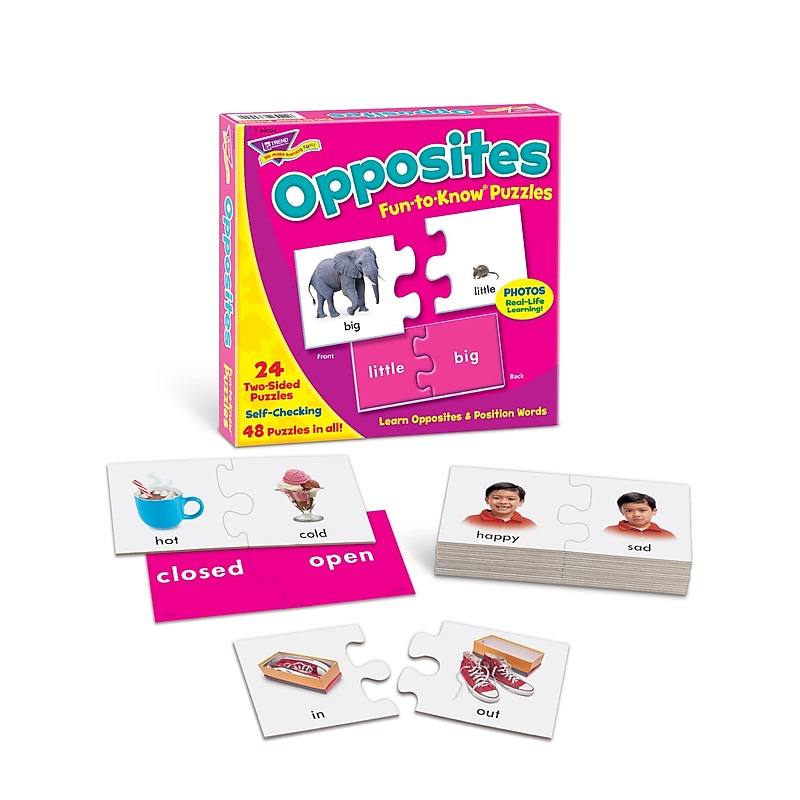 Trend® Fun-To-Know® Early Childhood Puzzles, Opposites image 1