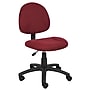 Boss Office Products Armless Fabric Swivel Task Chair, Burgundy (B315-BY)~#|#~m005693431_sc7