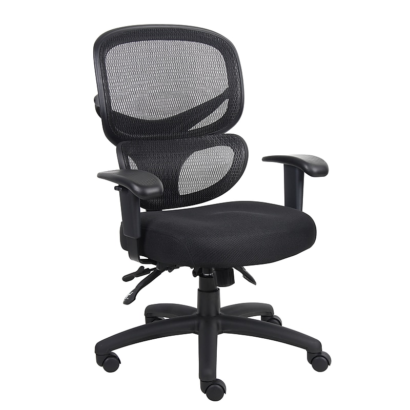 Boss Multi-Function Mesh Task Chair, Black (B6338) image 1
