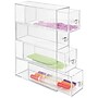 InterDesign Clarity Cosmetic Organizer for Vanity or Office Supply Cabinet, 4 Drawers, Clear~#|#~m005697570_sc7