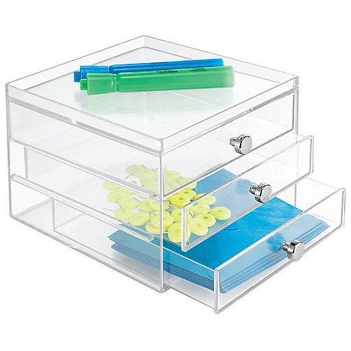 Clarity 3 Drawer Organizer, for Pens, Highlighters, Tape, etc. 3