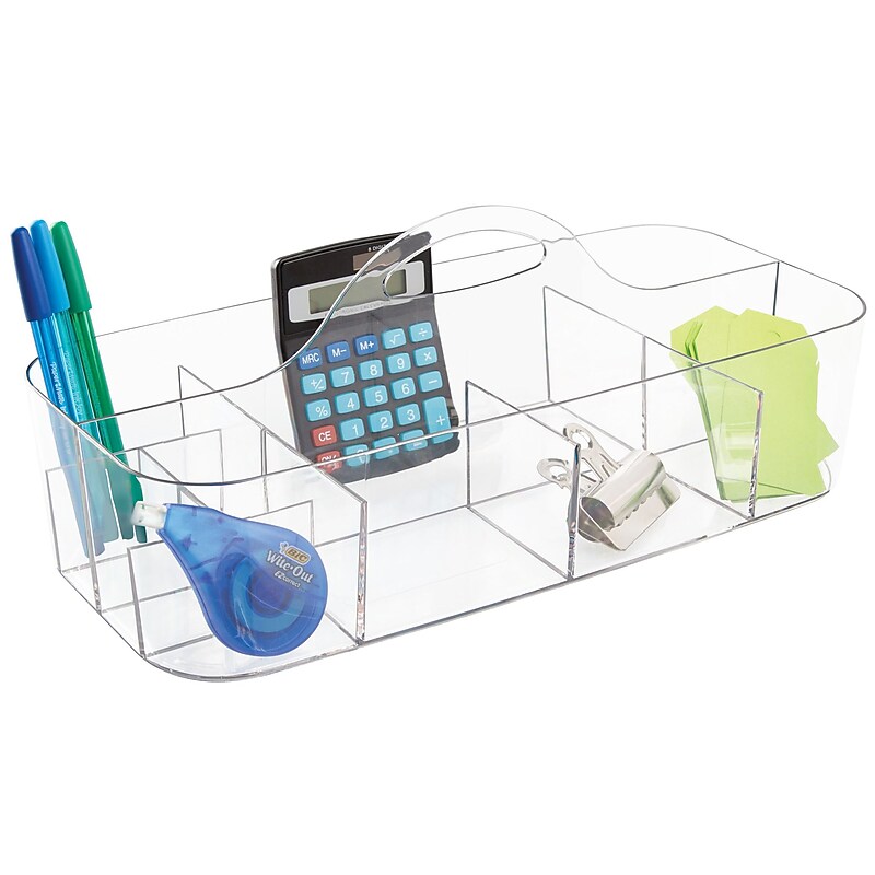 InterDesign Clarity Cosmetic Vanity Cabinet Organizer Tote for Makeup and Beauty Products, Clear (39780) image 1