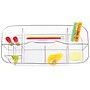 InterDesign Clarity Cosmetic Vanity Cabinet Organizer Tote for Makeup and Beauty Products, Clear (39780)~#|#~m005697581_sc7