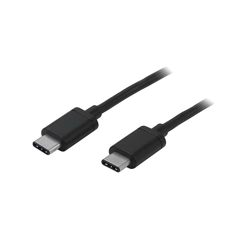 StarTech.com USB 2.0 Type-C Male/Male Data Transfer Cable, 6', Black (USB2CC2M) image 1