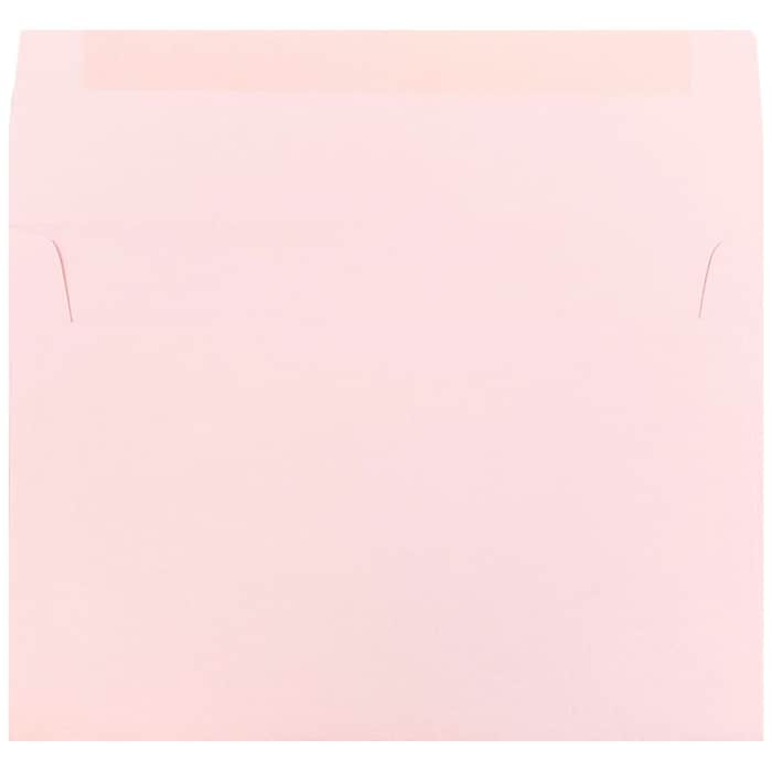 JAM Paper A8 Invitation Envelopes, 5.5 x 8.125, Baby Pink, 25/Pack