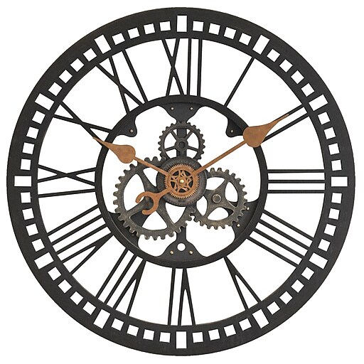 FirsTime® 24" Oversized Roman Gear Wall Clock at Staples