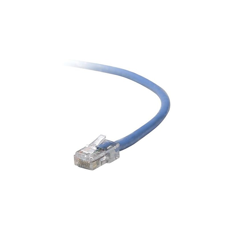 Belkin A3L791-18IN-BLU Blue 1.5' RJ-45 Male/Male Cat5e UTP Patch Cable for Omniview KVM Switch image 1