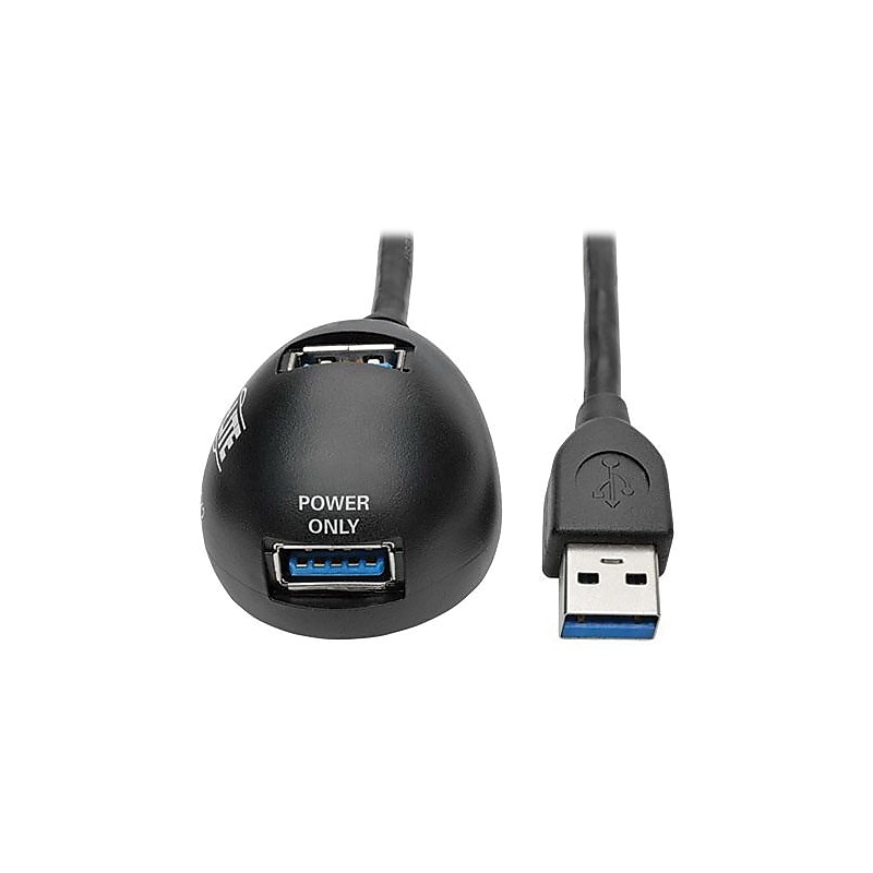 Tripp Lite USB 3.0 Type A Male/Female Desktop Extension Cable, Black (U324-006-DSK2) image 1