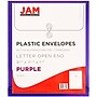 JAM Paper Plastic Document File, Letter, Purple, 12/Pack (118B1PU)~#|#~m005744797_sc7