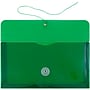 JAM Paper® Plastic Envelopes with Button and String Tie Closure, #10 Business Booklet, 5.25 x 10, Green, 12/Pack (921B1GR)~#|#~m005744900_sc7