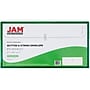 JAM Paper® Plastic Envelopes with Button and String Tie Closure, #10 Business Booklet, 5.25 x 10, Green, 12/Pack (921B1GR)~#|#~m005744903_sc7