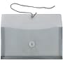 JAM Paper® Plastic Envelopes with Button and String Tie Closure, #10 Business Booklet, 5.25 x 10, Smoke Gray, 12/Pack (921B1SM)~#|#~m005744909_sc7
