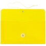 JAM Paper® Plastic Envelopes with Button and String Tie Closure, #10 Business Booklet, 5.25 x 10, Yellow, 12/Pack (921B1YE)~#|#~m005744913_sc7