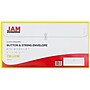 JAM Paper® Plastic Envelopes with Button and String Tie Closure, #10 Business Booklet, 5.25 x 10, Yellow, 12/Pack (921B1YE)~#|#~m005744917_sc7
