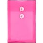 JAM Paper Plastic Filing Envelope with Button & String Closure, Fuchsia Pink, 12/Pack (472B1FU)~#|#~m005744922_sc7