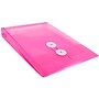 JAM Paper Plastic Filing Envelope with Button & String Closure, Fuchsia Pink, 12/Pack (472B1FU)~#|#~m005744925_sc7
