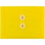 JAM Paper® Plastic Envelopes with Button and String Tie Closure, Index Booklet, 5.5 x 7.5, Yellow, 12/Pack (920B1YE)~#|#~m005744952_sc7
