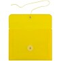 JAM Paper® Plastic Envelopes with Button and String Tie Closure, Index Booklet, 5.5 x 7.5, Yellow, 12/Pack (920B1YE)~#|#~m005744953_sc7